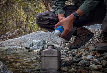 Титанова фляга для кемпінгу 1,1 л Boundless Voyage