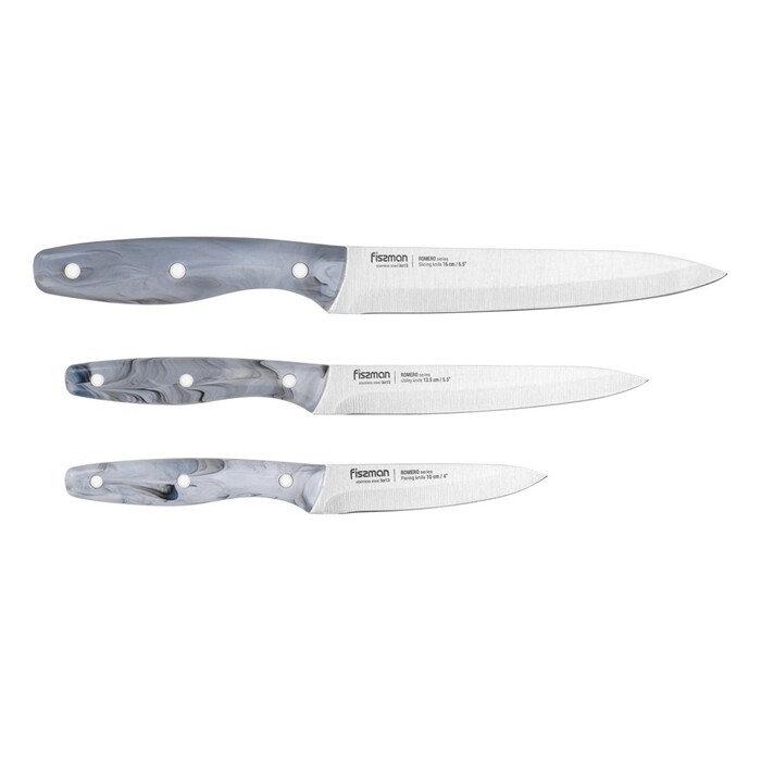 Набор ножей Fissman 3 ROMERO 3CR13 сталь (2702)