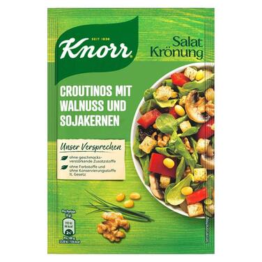 Салатні крутони Knorr з цибулею для смачного салату без додавання підсилювачів смаку 20 шт. 25 г (25 г (2 шт.))