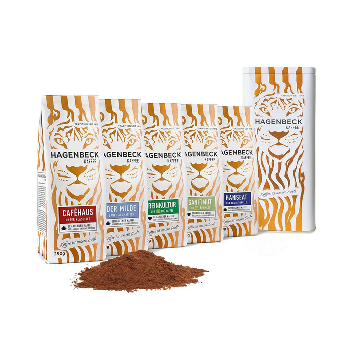 Кава - Кав&39ярня - Смажена кава - Мелені кавові зерна - 250 г - 100 арабіка - Ароматна - Традиційна кавова суміш (Подарунковий набір (5 упаковок), 250 г (5 упаковок))