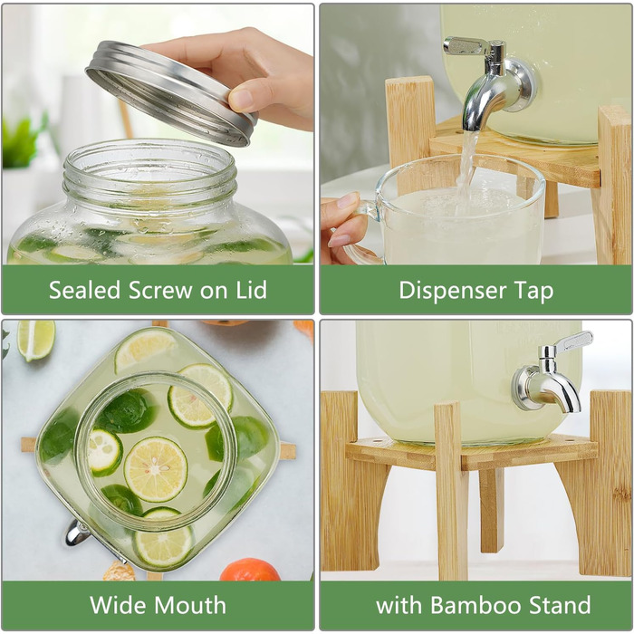 Диспенсер для напитков со стойкой 8 л Hiziwimi