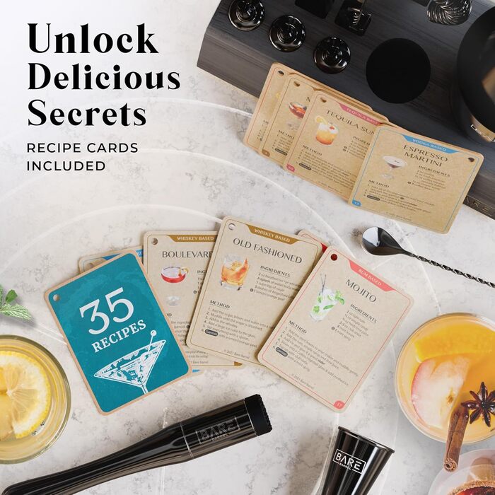 Набір для коктейлів 14 предметів чорний Bare Barrel