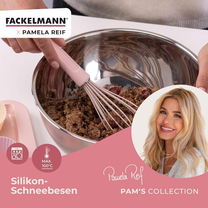 Силиконовый венчик 26 см, пастельно-розовый Pamela Reif Fackelmann