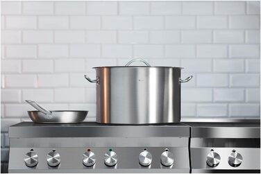 Індукційна каструля Royal Catering Ø 32 см з кришкою Каструля з нержавіючої сталі Індукційна каструля Індукційна каструля Каструля з нержавіючої сталі (31 л)