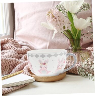 Керамічна миска для супу з ручкою 450 мл LABRIMP