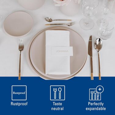 Набір столових приборів на 12 персон, 70 предметів, часткова позолота Ella Villeroy & Boch