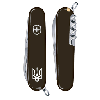 Нож Victorinox Spartan Ukraine 91мм/12funk/черный/трезубец.белый.