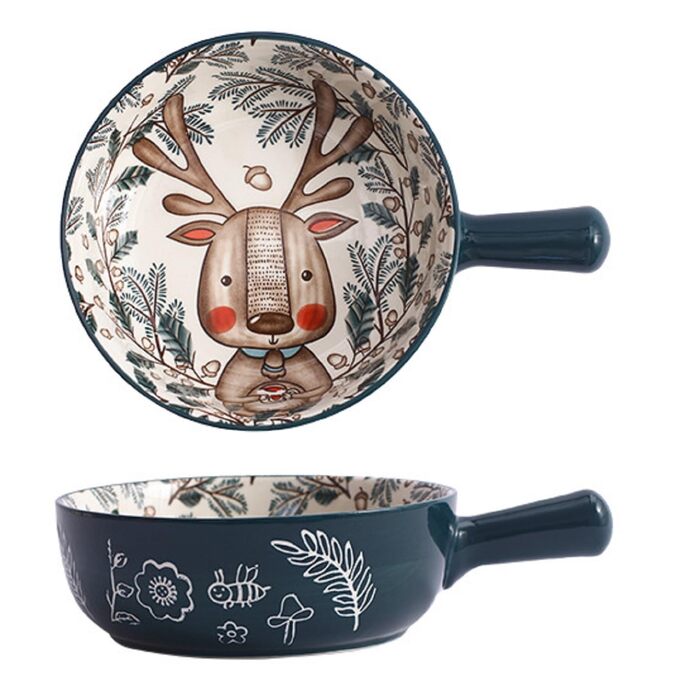 Керамічна супниця з ручками 650 мл XNSHUN