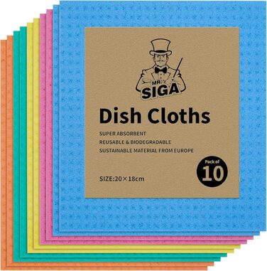 Серветки для прибирання 10 шт 20 х 18 см MR.SIGA