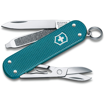 Ніж швейцарський 5 функцій, 58 мм, зелений Victorinox Classic SD Alox Colors Wild Jungle