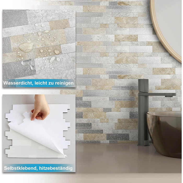 Наклейки самоклеящиеся водонепроницаемые 10 шт BeNice