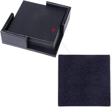 Набір підставок для напоїв із 6 штук з екошкіри RICHSUM