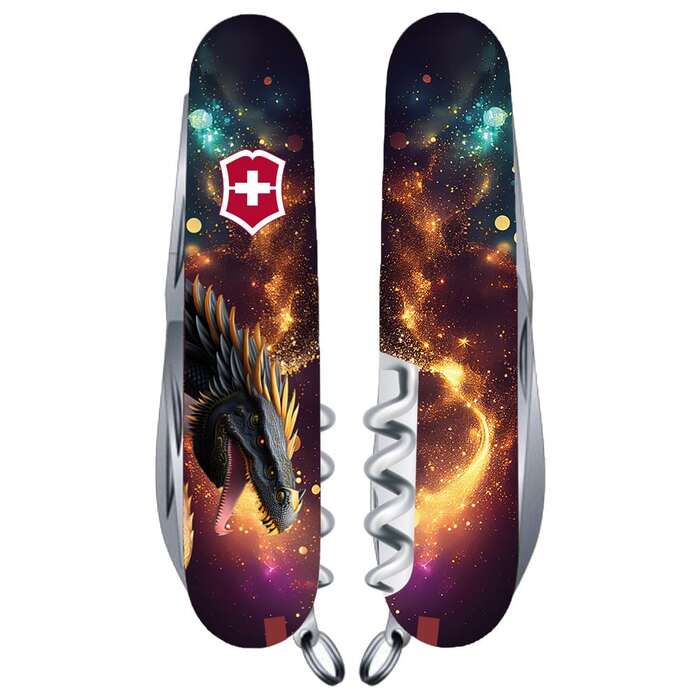 Ніж Victorinox Huntsman Zodiac 91мм/15функ /Зірковий дракон