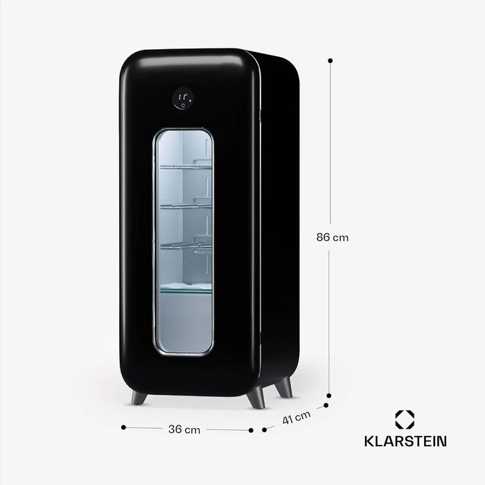 Винный холодильник до 15 бутылок черный Klarstein