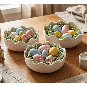 Миска из фетра 3 шт "Пасхальное яйцо" Dekoleidenschaft