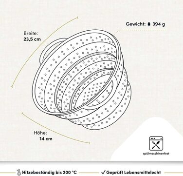 Складаний силіконовий друшляк Hoffmann