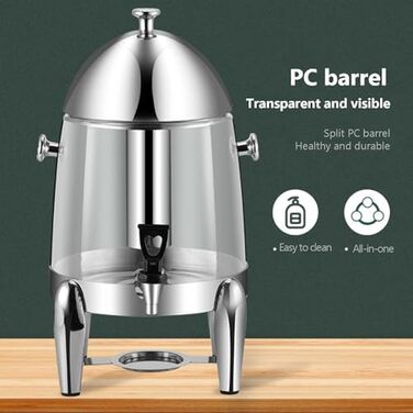 Диспенсер для напоїв з контейнером для льоду та підставкою 12 л Generisch