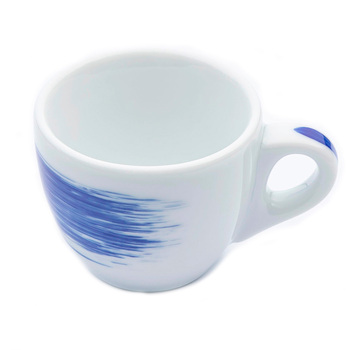 35113 Чашка espresso 75 мл Blue stroke B 'Verona Millecolori Hand Painted Brush stroke B Blue with S