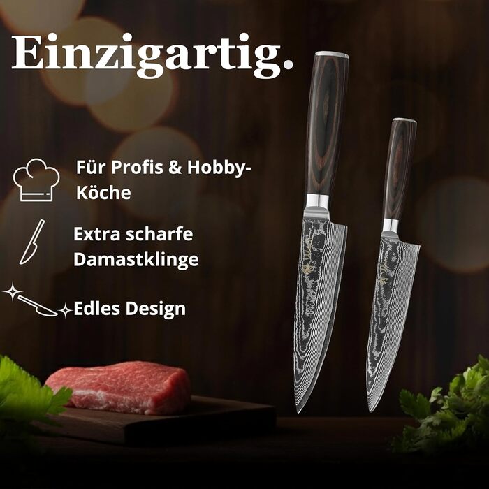 Набор ножей сантока 24 и 30 см Wakoli