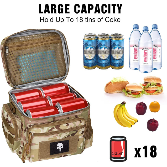 Термосумка 12,3 л коричневий камуфляж Bunnychic