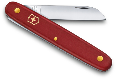 Ніж Victorinox садовий Floral Left 100мм/1функ/черв.мат (блістер)