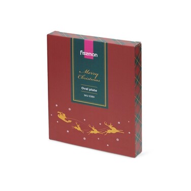 Тарілка овальна Fissman 24х20 см доломіт (0380)