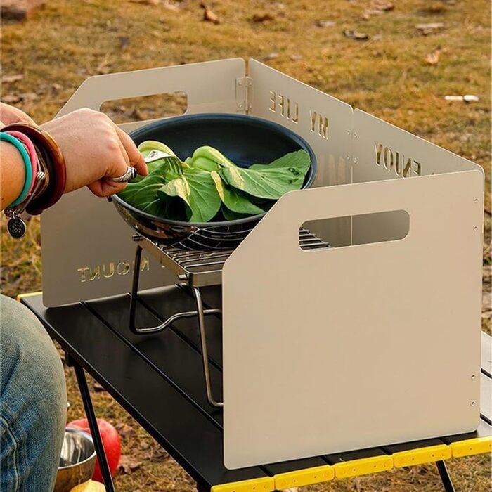 Вітрозахист для газової плити зелений ZYWUOY