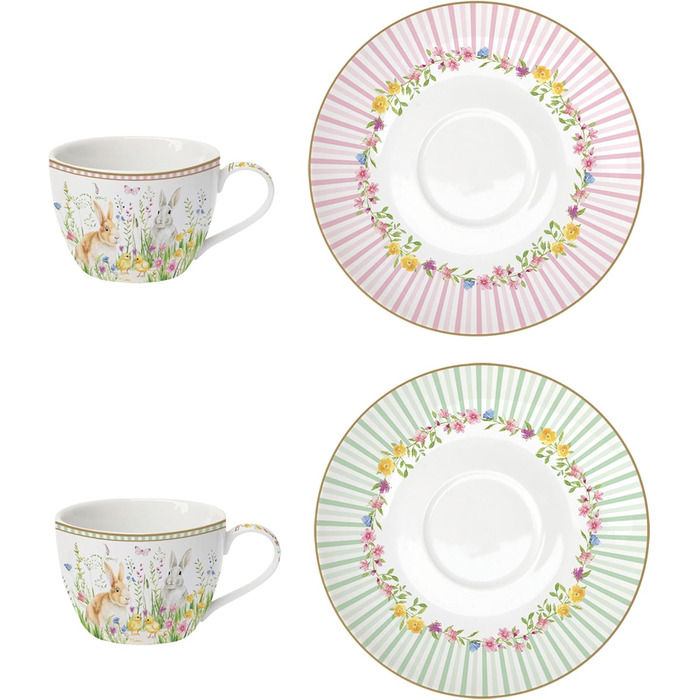 Красочный чайный набор для 2 человек на Пасху MamboCat