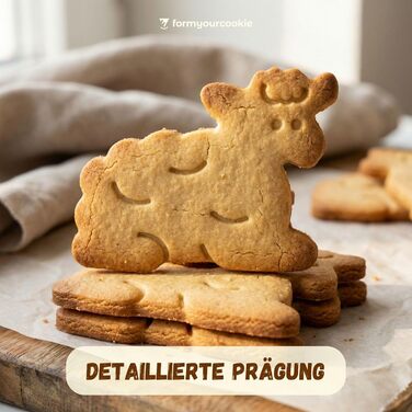 Набір із 3 формочок для пасхального печива, смугастий візерунок у вигляді пасхальних яєць, кролик, 2 в 1 зі штампом, 5 x 4 см, можна мити в посудомийній машині, екологічно чисті, стійкі до іржі (ягня (6x4 см))