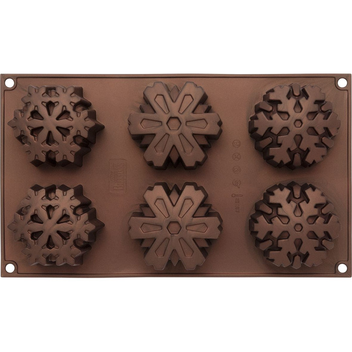 Форма для випічки у вигляді сніжинок, 30,6 x 18 x 5 см, бронзова, RBV Birkmann