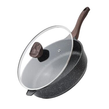 Сковорода с антипригарным покрытием и крышкой 30 см Kordisen