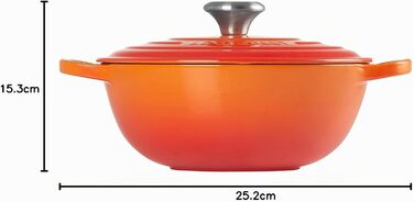 Чавунна каструля Le Creuset Signature, 24 см, 4,1 л (Колір Ofenrot)