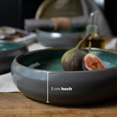 Набір посуду з керамограніту Moritz & Moritz SOLID з 18 предметів набір посуду на 6 персон кожна, що складається з 6 обідніх тарілок, маленьких, глибоких (4 шт. великі миски)