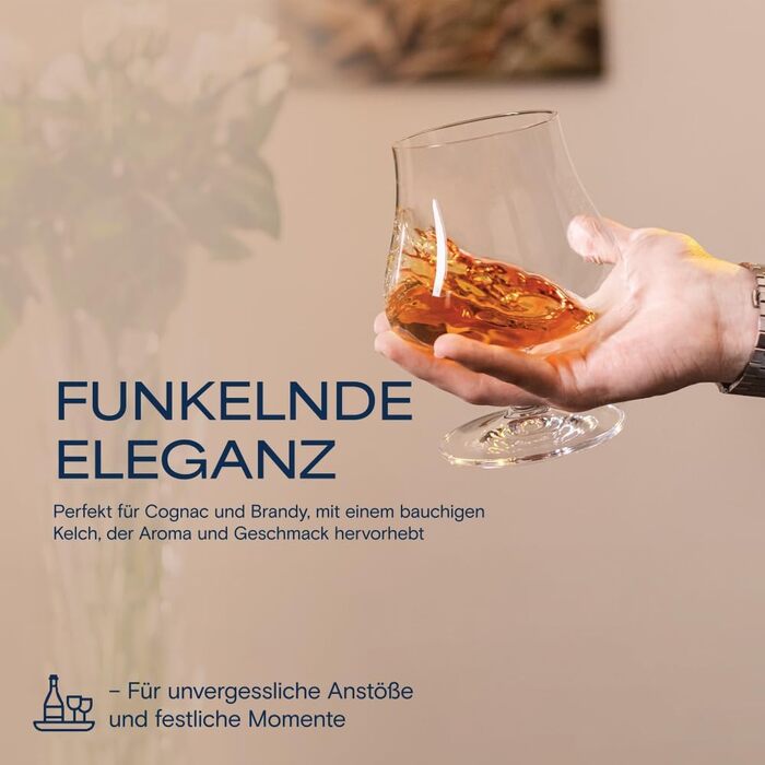 Набір коньячних келихів 6 шт 575 мл BOHEMIA CZECH REPUBLIC