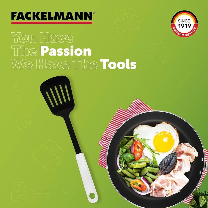 Лопатка 34 см з прорізами, чорно-біла Arcadalina Fackelmann