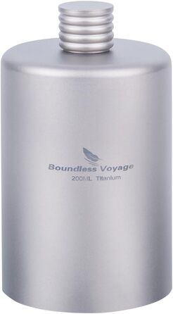 Кружка для кемпинга 200 мл Titanium Hip Flask Boundless Voyage