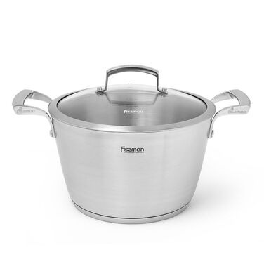 Кастрюля Fissman MILLENIUM 24x14 см/5,6л с крышкой (5364)