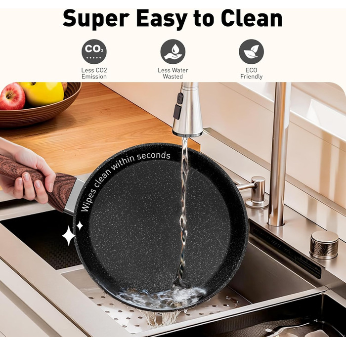 Набор кухонной посуды, 15 предметов, черный DishDelight