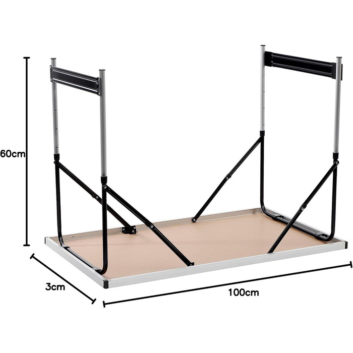 Кемпинговый стол с регулируемой высотой 100 x 60 см Spetebo