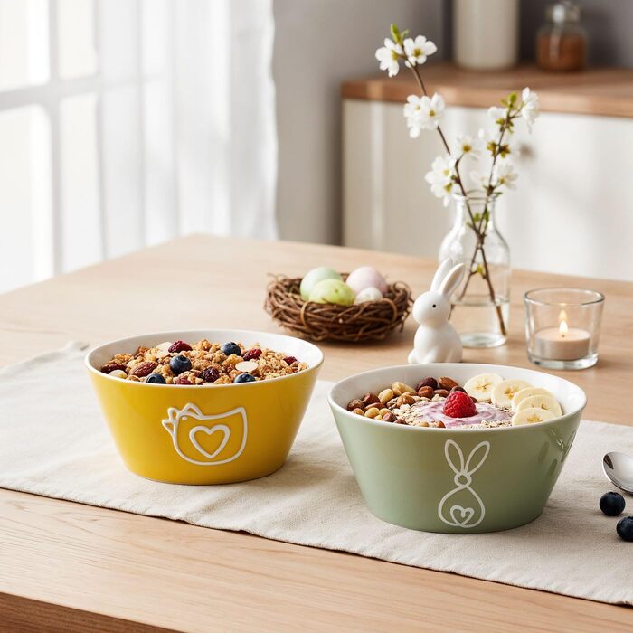 Набір із 2 мисок для пластівців 450 мл levandeo