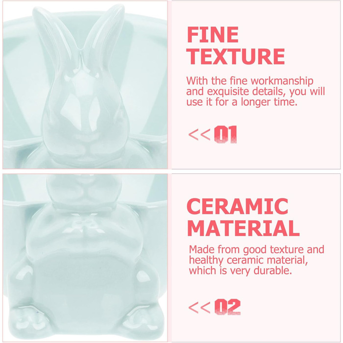 Керамическая миска в форме пасхального зайчика WRITWAA