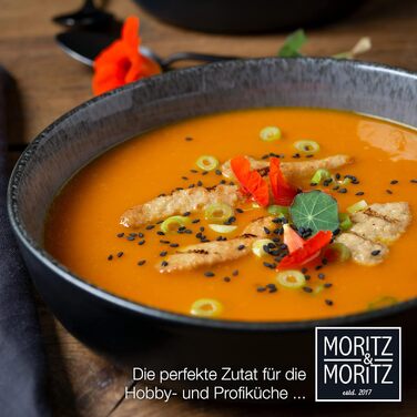Набір посуду Moritz & Moritz VIDA з 18 предметів Елегантний набір тарілок 6 персон з високоякісної порцеляни посуд, що складається з 6 обідніх тарілок, 6 десертних тарілок, 6 супових тарілок (6 супових тарілок)