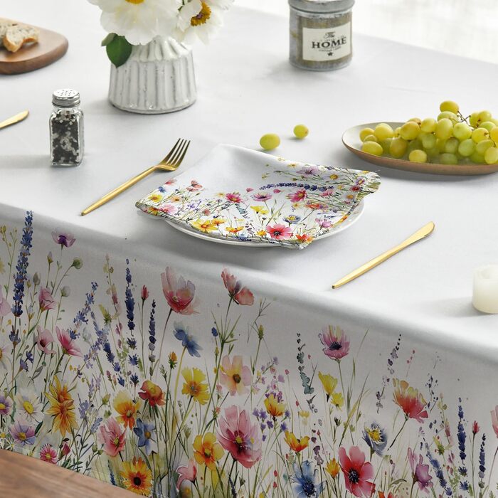 Весняна скатертина з квітками 140 x 220 см Artoid Mode