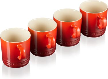 Набор из 4 кружек 350 мл, вишнево-красный Le Creuset