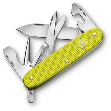 Ніж Victorinox Pioneer X Electric Yellow 93мм/9функ/ріфл.жовт