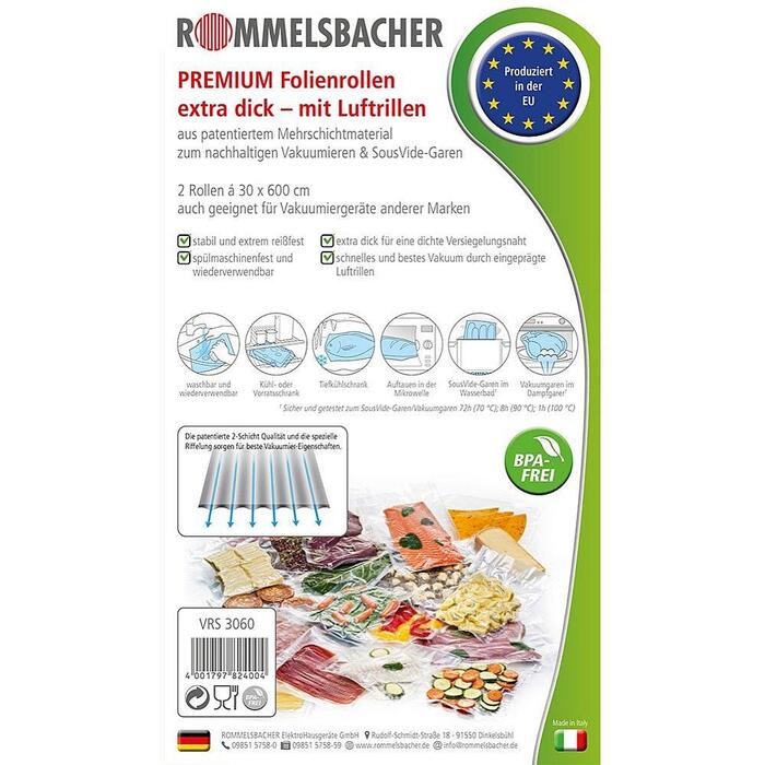 Набор вакуумных пакетов Rommelsbacher VRS 3060 30x600 см