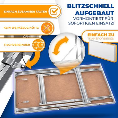 Набір із 3 столів для кемпінгу 100 х 60 см KESSER