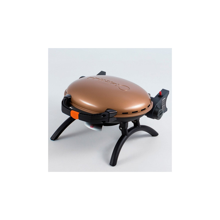 КОМПЛЕКТ Портативний переносний газовий гриль O-GRILL 500, бронзовий + шланг в подарунок! Код: 011674