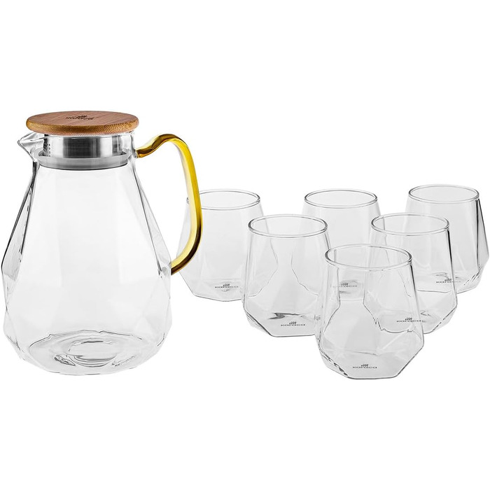Набор кувшина и стаканов для воды, 7 предметов, кувшином 1,8 литра и 6 стаканами по 300 мл Savona  Karaca