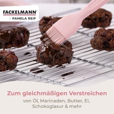 Кулинарная кисть 25 см силиконовая, пастельно-розовая Pamela Reif Fackelmann